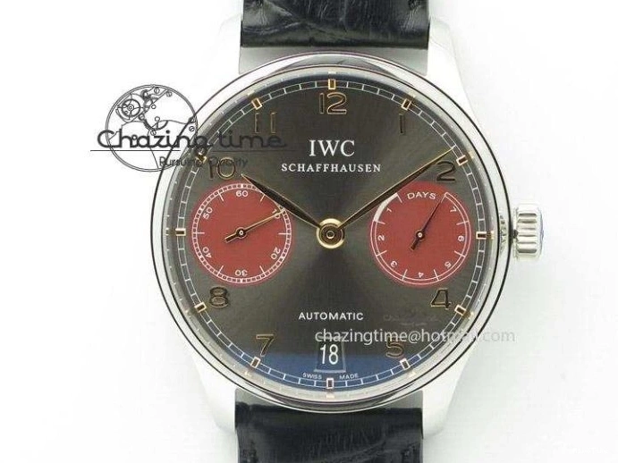 MIROTIME 0821 Portuguese Chrono RG IW371480 ZF 1:1 Best Edition White Dial On Brown Leather Strap A7750 V HighPerformance 7266